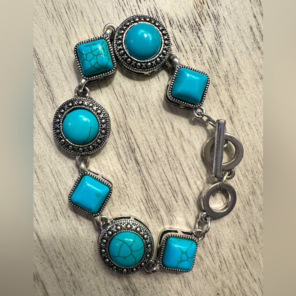 Antique German Silver Beaded Bracelet